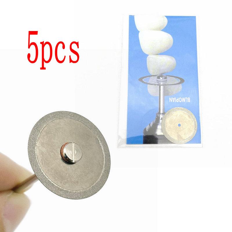 5 buc/set dentară ultra-subțire cu două fețe nisip porțelan disc de tăiere cu diamante dorn pentru disc diamantat instrumente de lustruit pentru stomatologie