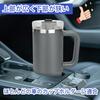 TYESO Stainless Steel Tumbler with Straw and Vacuum Double Wide Large Direct Suitable for Girls and Gray 1.2L Handle, Insulated, Walled, Mouth,