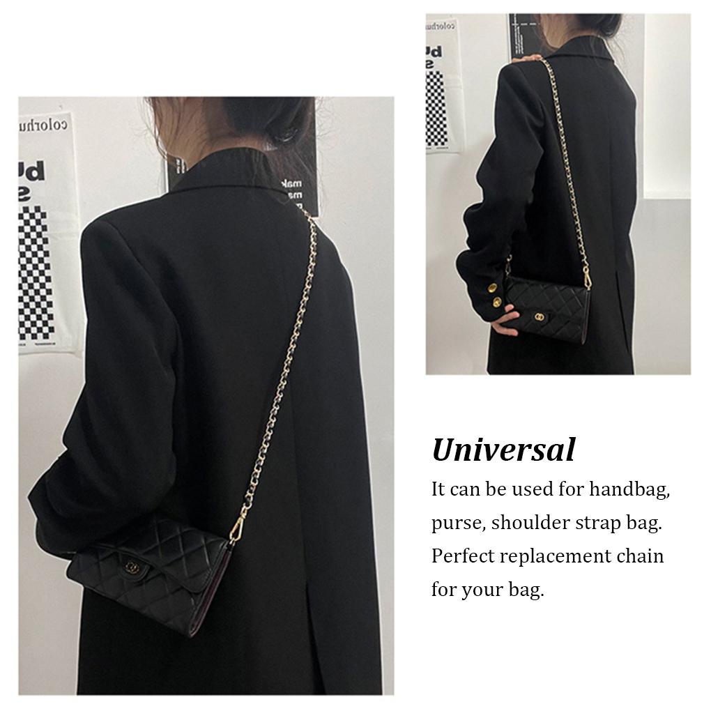 Bag Chain Leather Belt Shoulder Strap Metal Buckle Extension Girl Women Handbag Messenger Crossbody Purse Accs