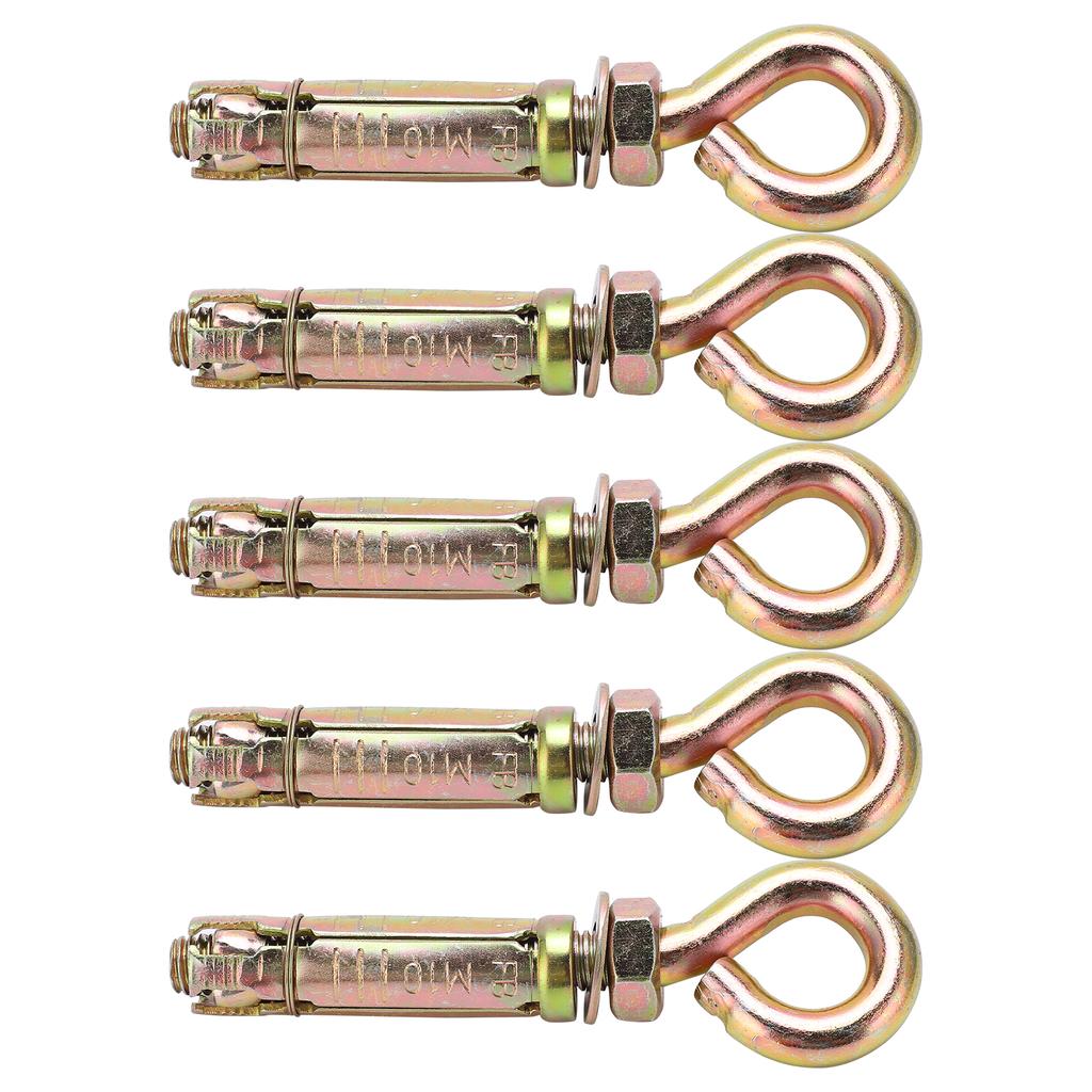 5 ks Expanzní šrouby Těžká kotva Upevňovací oka pro betonovou zeď 11x1,6cm