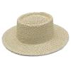 High Quality Panama Straw Fedora Hat With Wide Brim For Sun Protection And Casual Outdoor Style
