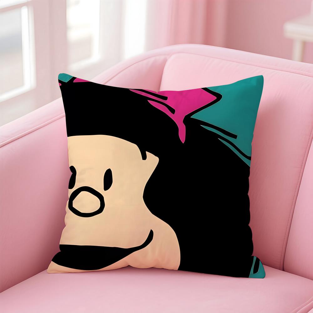 

K-Klaus Film Cushion Cover Comfortable Reversible Pillow Cover Ideal for Car Sofa Bedroom & Beyond 12x12Inch