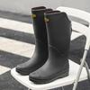 Unisex High-Top Waterproof Rain Boots - Lightweight, Non-Slip, Long Rubber Overshoes for Outdoors
