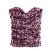 Zbzr Spring New Arrival Women's Clothing with Puff On the Tree Tube Top Stylish Sequin Short Version Tops 07969268620