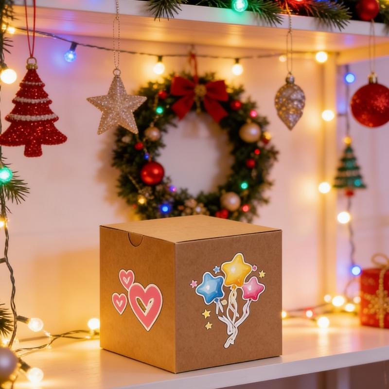 30Pcs Handmade Packaging Box Foldable Paper Gift Boxes Includes Thank You Card Wrapping Popes for Birthday Celebration