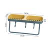 Soap Rack No Drilling Wall Mounted Double Layer Soap Holder with Suction Cup Bathroom Accessories