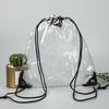 Borsa con coulisse in PVC trasparente impermeabile regolabile, grande capacità, zaino da viaggio, zaino da spiaggia, forniture per esterni
