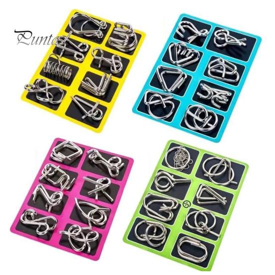 

20/25/30/32/40 шт./компл. металлическая головоломка-кольцо, головоломка для мозга, 3D-головоломка с проволокой, для детей и взрослых, тест на логику и IQ, обучающая игрушка-разблокировка для малышей 32PCS