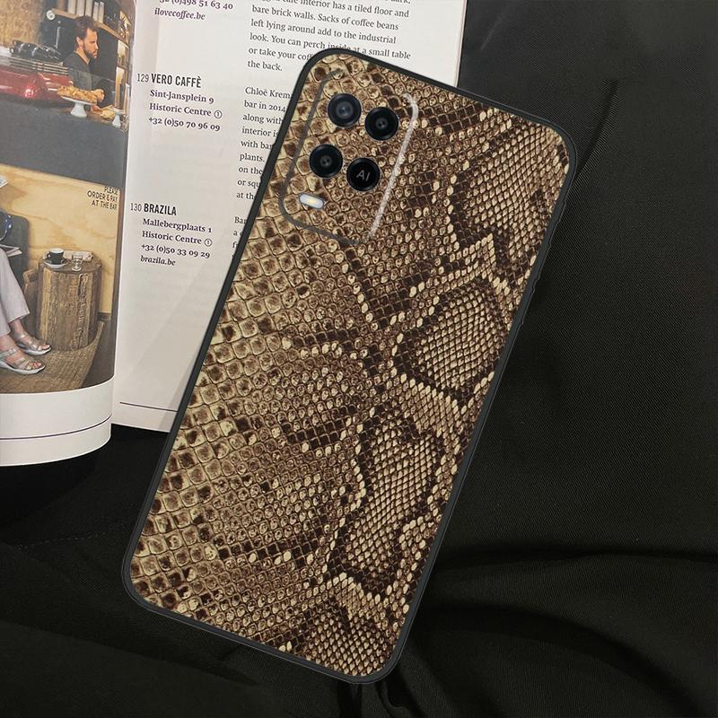 Snake Skin For Oppo A78 A98 A80 A40 A60 A18 A38 A58 A15 A17 A77 A74 A94 A54 A57S A16 A76 A96 Phone Case