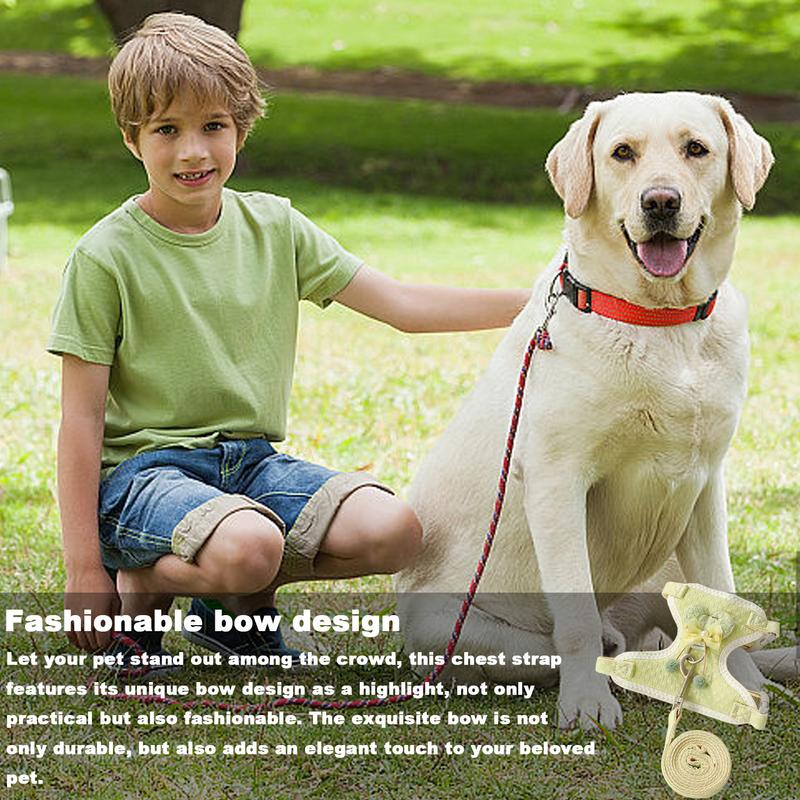 Adjustable Pet Vest Walking Dog Vest Chest Strap Dog Walking Tool with Alloy Fasteners for Picnic Traveling Going Out Party Use