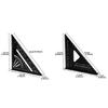 7in Metal Triangle Ruler Measuring Tool 45/90 Degree Carpenter Square Architect Ruler for Man
