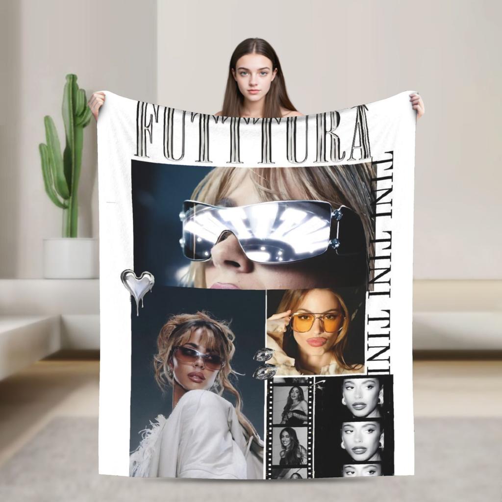 TINI STOESSEL Futtura Tour  Flannel Blanket  Warm Throw Blanket for Home Decor Camping Novelty Bedspread Sofa Bed Cover