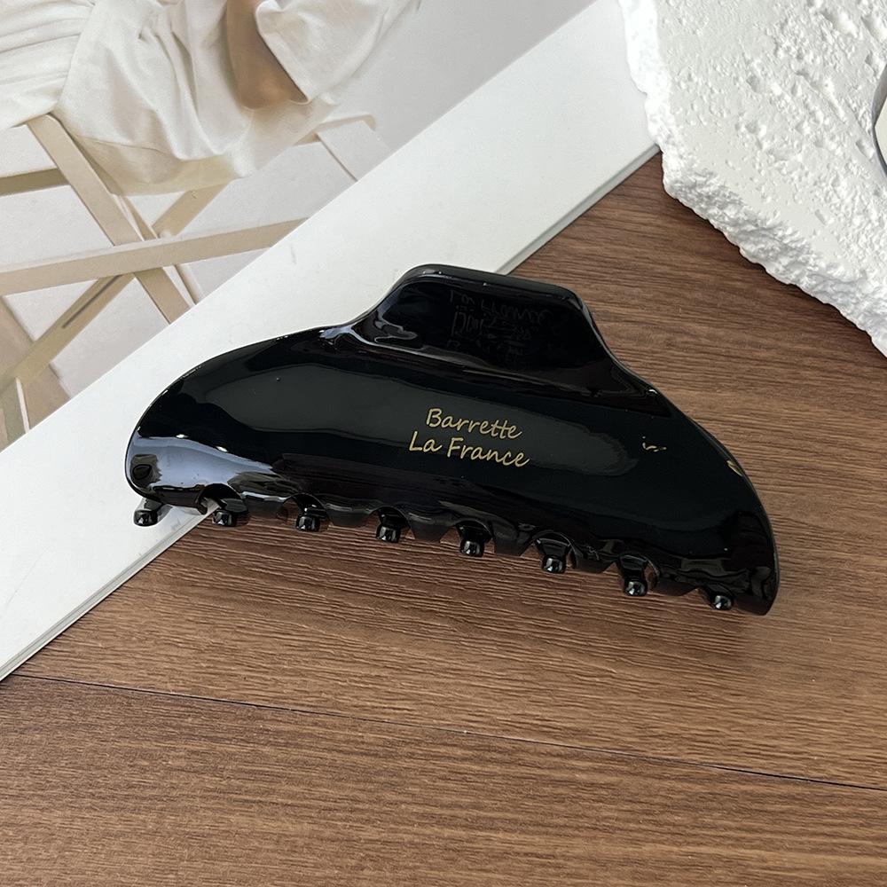 Large Hair Claw Clip Acetate Shark Clip Arc Geometric Hair Clamps Grab Vintage Women Hair Accessories