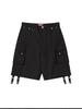 NYXX Button Cargo Half Pants Black