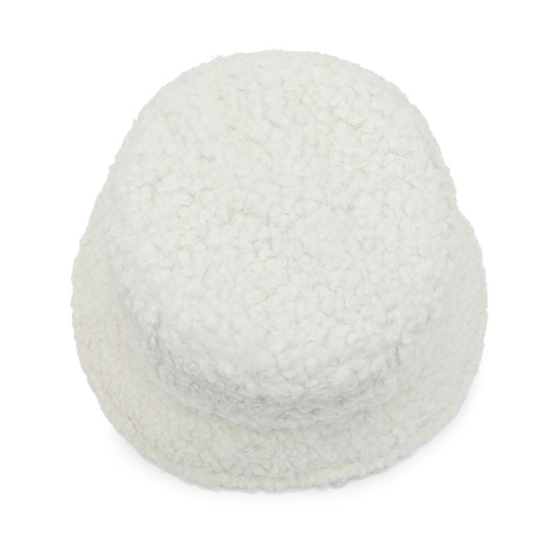 Autumn and Winter Hat Women's Light Board Trendy Lamb Wool Japanese Fisherman Hat Fashionable Light Board Short Basin Hat