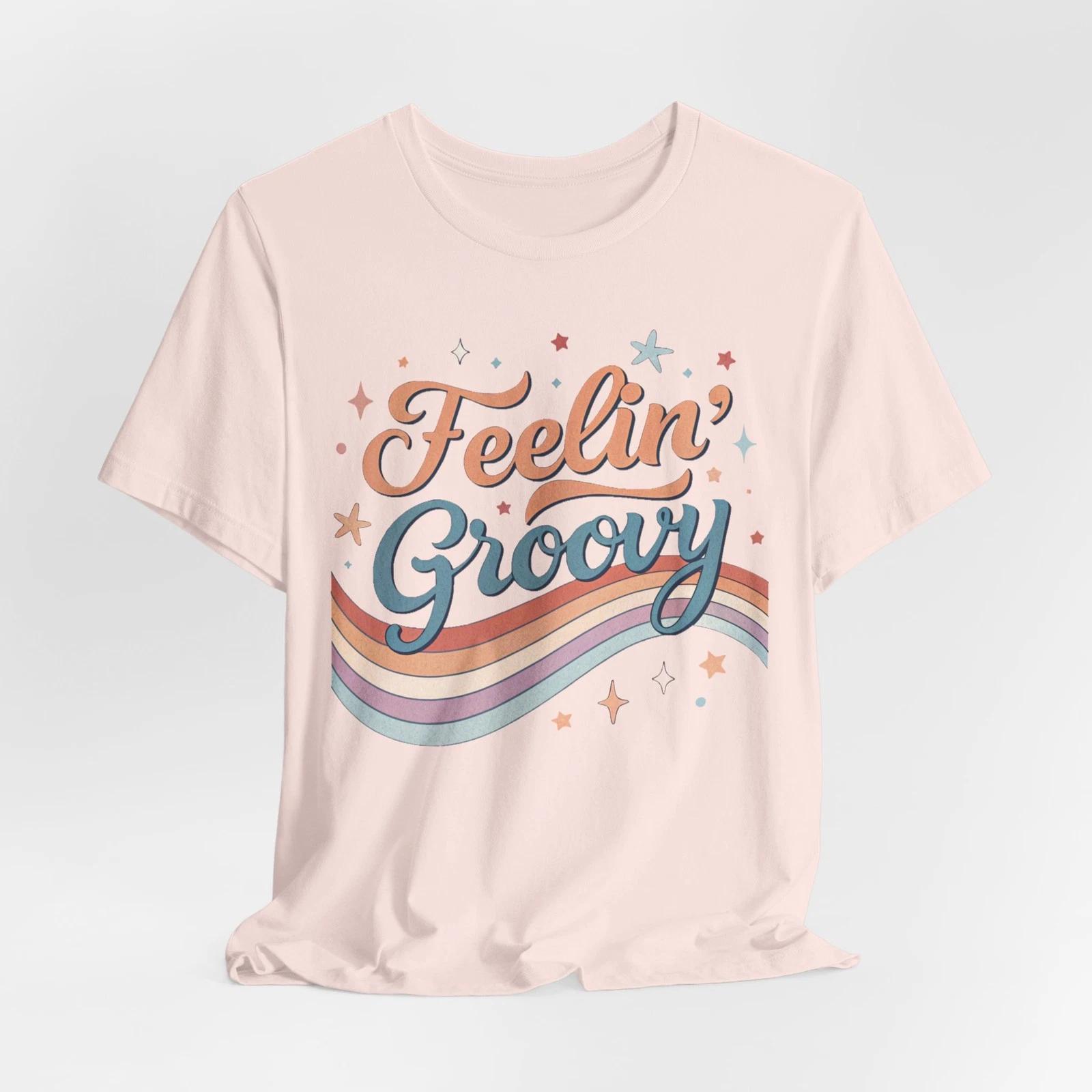 

Groovy Vibes Unisex Tee – Retro 70s Graphic Shirt, Vintage Style Unisex T-Shirt 4XL