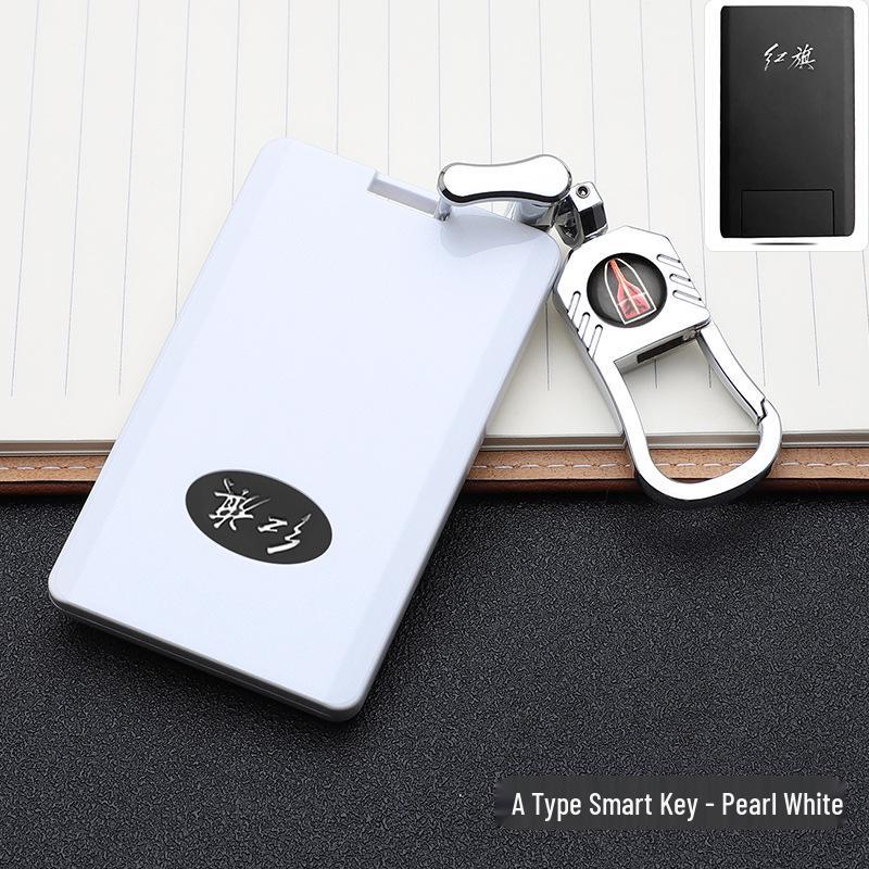 Hongqi Key Case: Stylish, Atmospheric Car Key Holder with Buckle Remote Shell & Personalized Decoration.