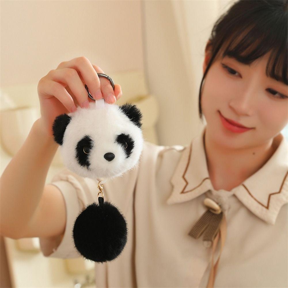 Plush Stuffed Red Panda Plush Keyring Animal Red Panda Plushies Pendant  Car Key Pendant