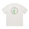 Li Ning Skateboard Series Printed Letter Round Neck Breathable Short Sleeve T-Shirt Unisex Tops Off-White AHSU929-6