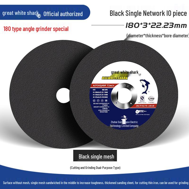 Big White Shark 10-Angle Grinder Disc for Polishing and Metal Grinding