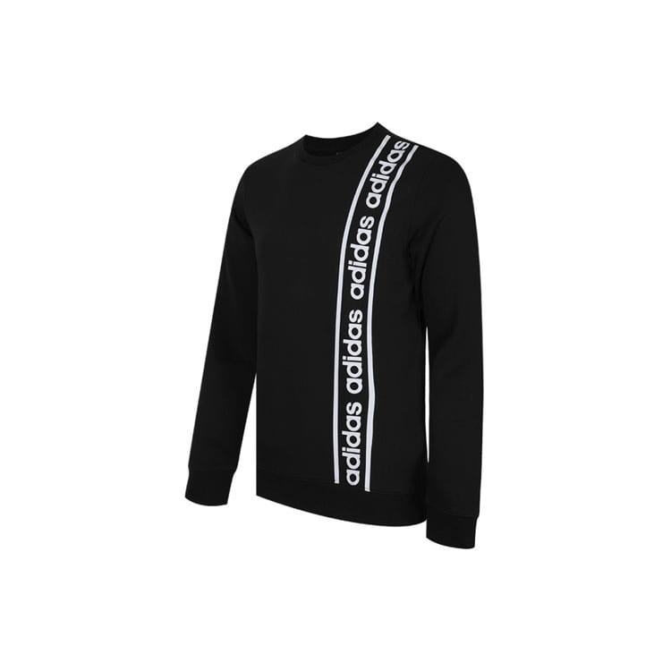 Adidas Sweatshirts Men's Black Crew Neck Moderate Regular EI5617