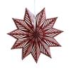 Durable Paper 3D Snowflake Ornament Waterproof Wrinkles Resistant for Christmas Tree Ceiling Window Decoration
