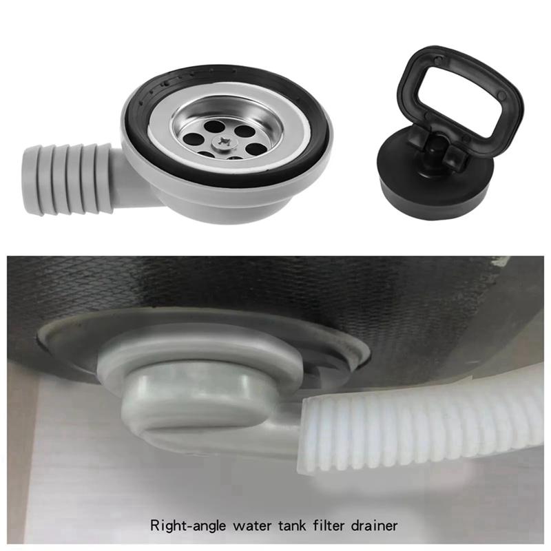56mm 2,2 Zoll Spülbecken Abflussstopfen Loch Winkelstück für Boot Wohnwagen Wohnmobil RV Camper Zubehör