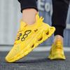 Men’s Black Yellow Sports Shoes Casual Running Shoes Students Lightweight Platform Elevator Sneakers Shoes Over Sized 46 47