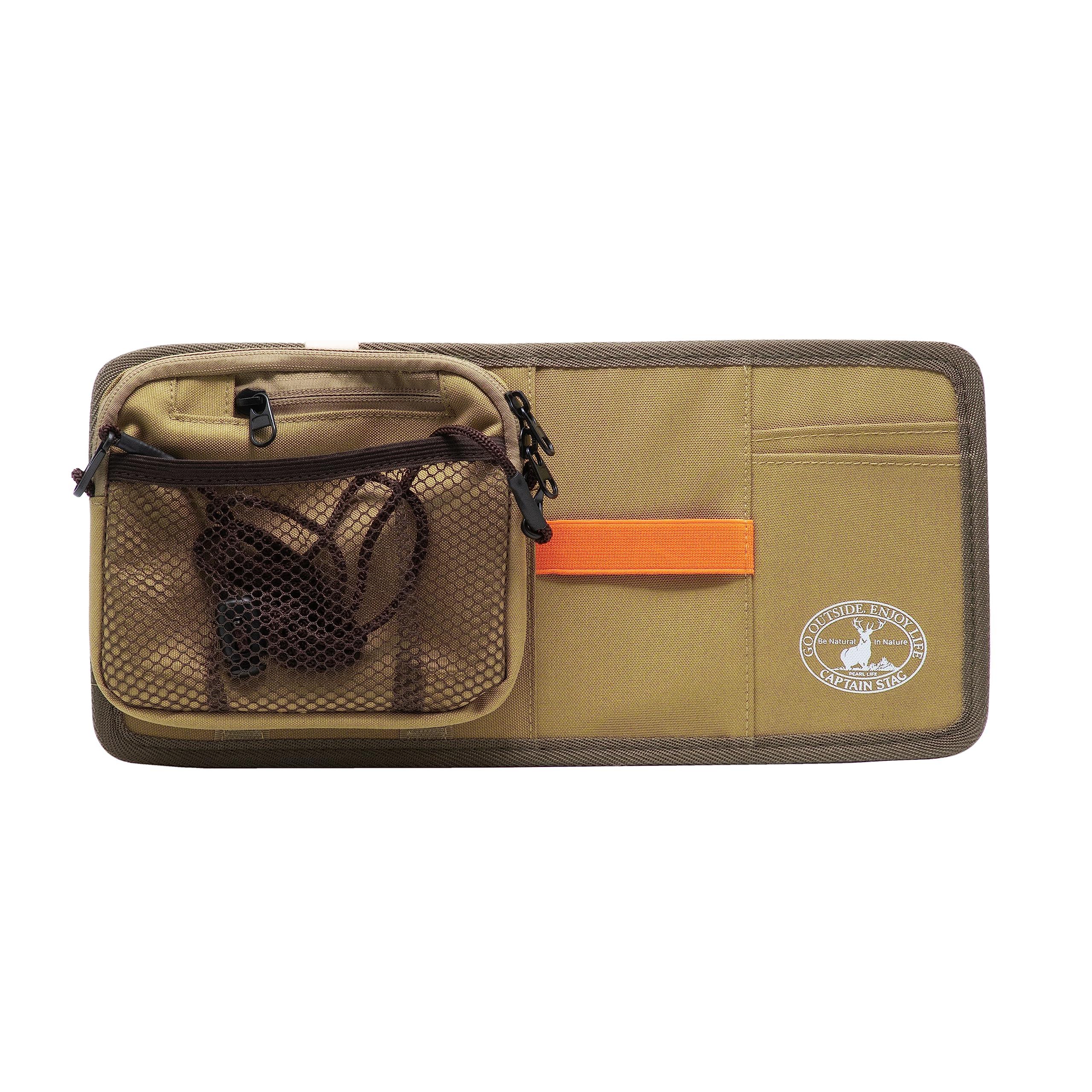 

CAPTAIN STAG Car Supplies Outdoor Sacoche Sun Visor Pocket Sacoche Sun Visor Khaki Beyond Storage & UP-1068 хакі