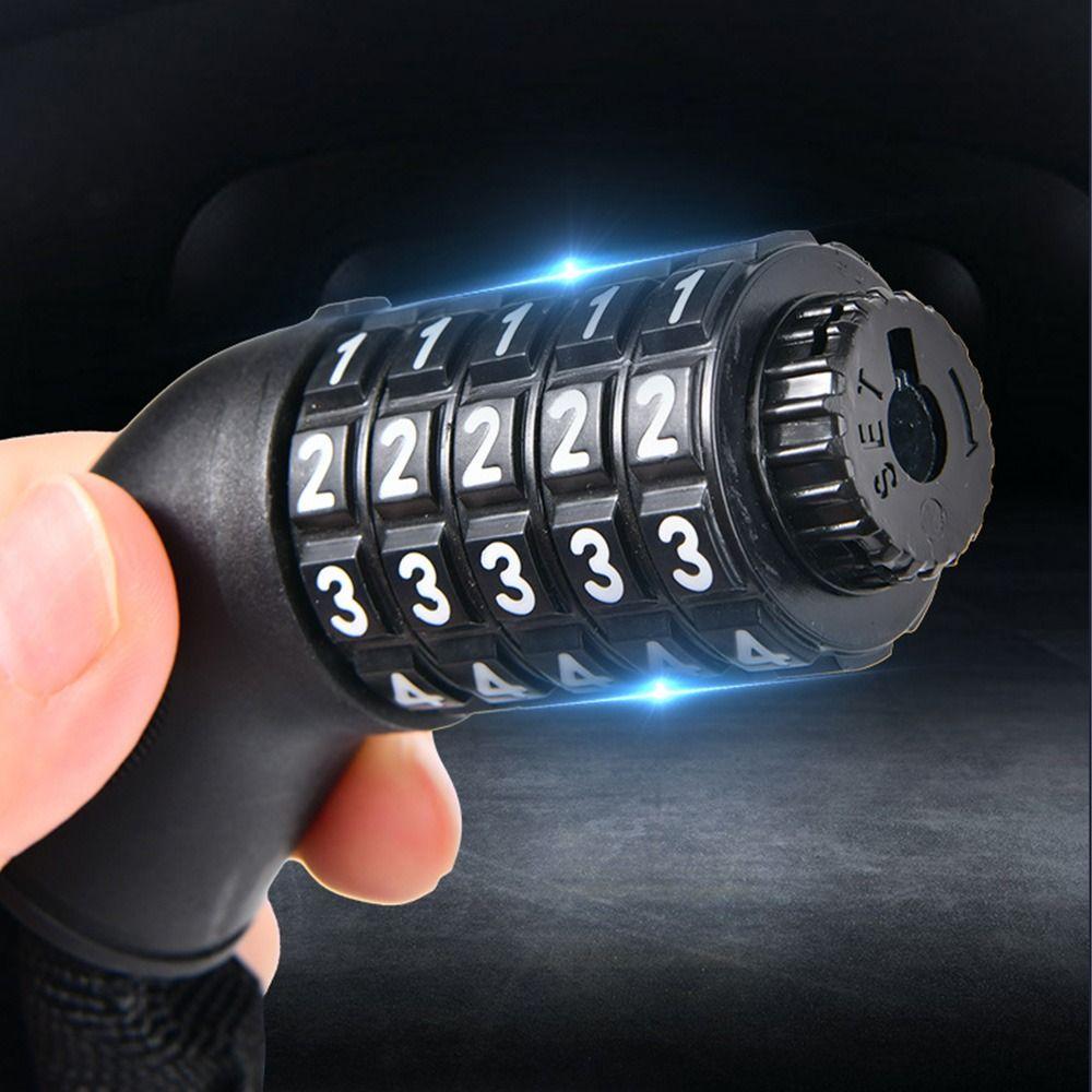 Steel Chain Combination Chain Lock ABS Bicycle Locks Anti-theft Lock Motorcycle Security