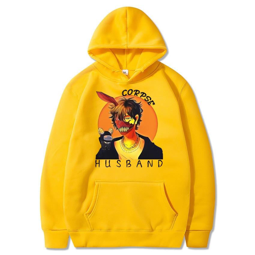 Autumn and Winter Anime Corpse Husband Printed Hoodie Classic Style College Style Men's and Women's Hoodies Fashion Hoodie