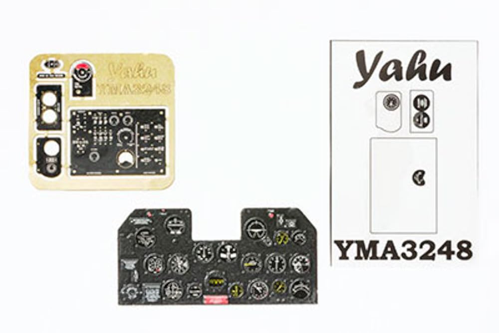 Yahoo Model Republic Thunderbolt Early Model Colored Instrument Panel Plastic Model Parts YMA3248 1/32 P-47D (for Trumpeter)