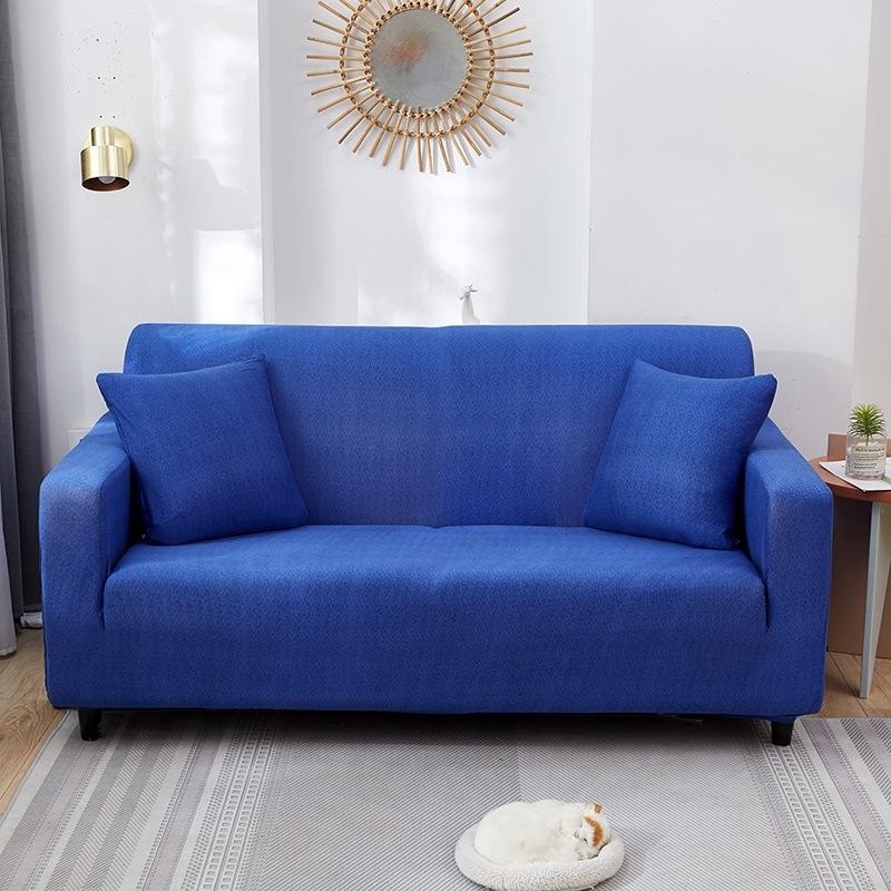 Solid Color Textured Sofa Cover, Full Cover, Elastic Sofa Cover, Vip Four Seasons Universal Combination, Vip Sofa Cushion