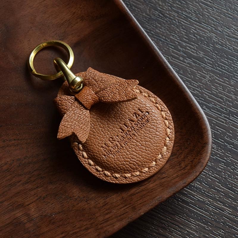 

Оригинальный чехол для карты доступа из французской овчины ручной работы, персонализированный креативный подарочный брелок в форме капли воды для девочек