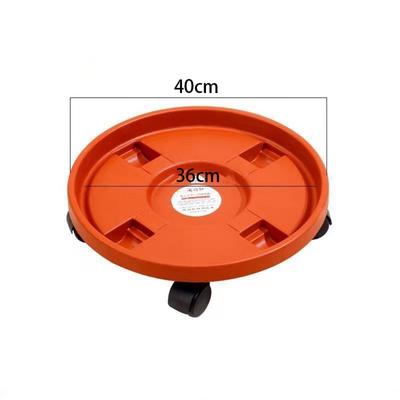 Movable Rolling Flower Pot Rack Potted Plant Water Receiving Flower Pot Tray with Universal Wheel Wide Application Plant Stand