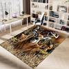 1PC Deer Hunting Anti-slip carpet, suitable for Office, bedroomand playrooms. It can also be used as a sofa footrest cover-W34