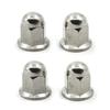 Alpha Rider 4pcs M8 8mm P1.25 Dome Bolt Nut with Flange Long Bag Nut