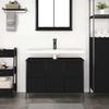 VidaXL Vanity Unit with Drawers Black Oak 90x34.5x60 Cm, Bathroom Vanity Unit, Bathroom Under-Sink Cabinet 861887