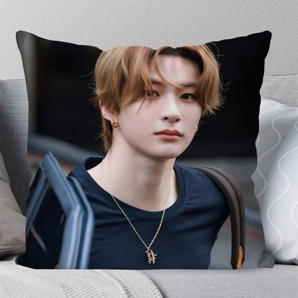 Anton Chanyoung Lee Kpop RIIZE Pillow Case Square Pillow Bedroom Sofa Leisure Comfort Cushion Car Living Room Home Decoration