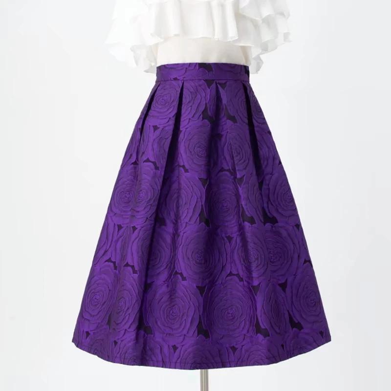 Skirt for Women Casual Printed Versatile Elastic High Waist Long Loose Trousers Stretchy Slim Skirt