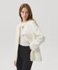 Ahre Rielle Slub Tweed Oversized Jacket_White