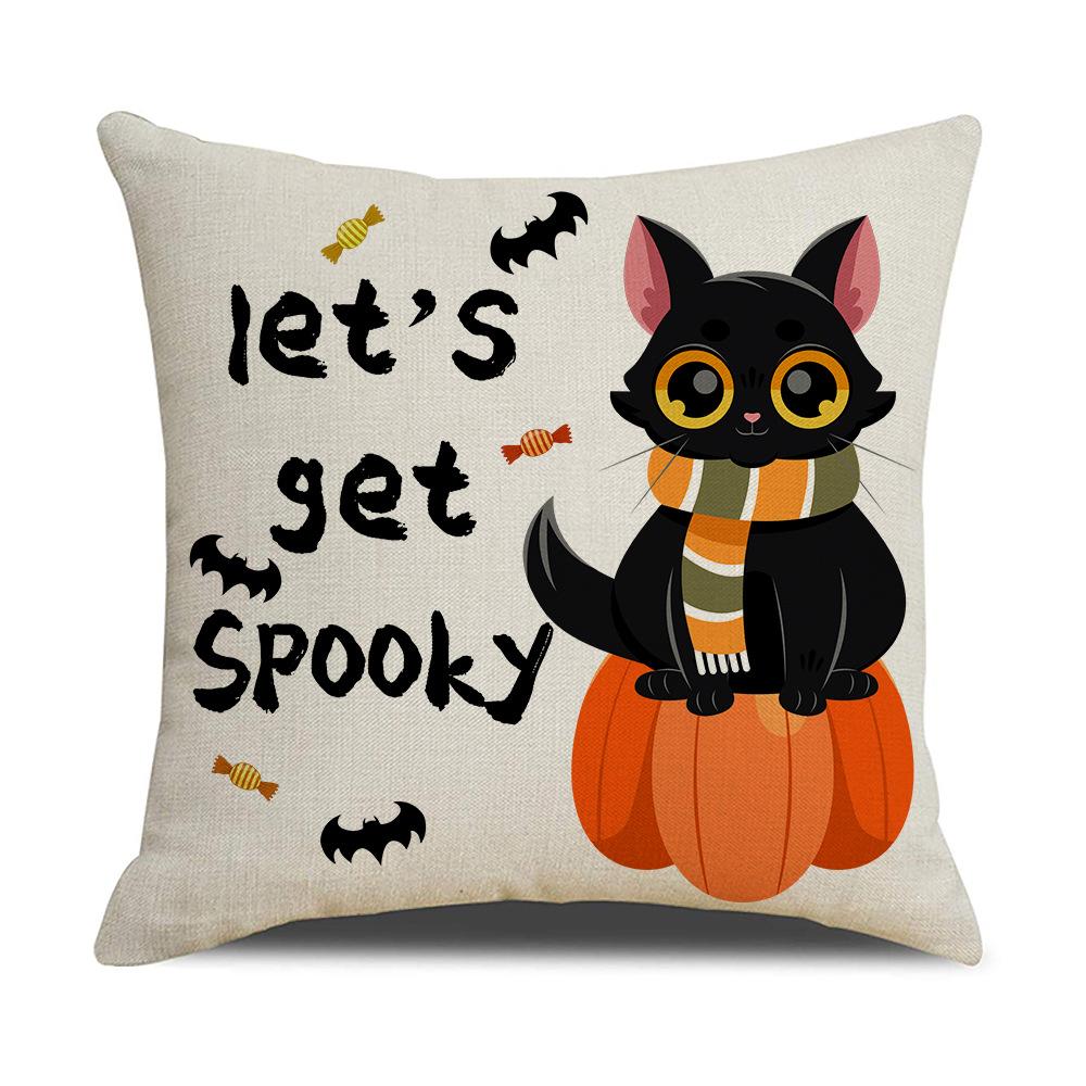 New Halloween Pillowcase Funny Ghost Festival Decoration Party Outdoor Cushion Sofa Pillowcase