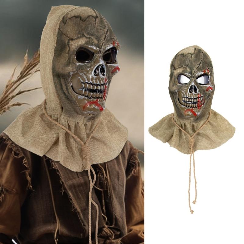 Halloween Scary Helmets Masquerade Mask Cosplay Mask for Carnival Christmas Party Props Horrific Full Head Skull Mask