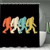 Evolution Of Bigfoot Shower Curtain Set: Colorful, Fun Bathroom Decor For Unique, Playful Ambiance And Whimsical Charm