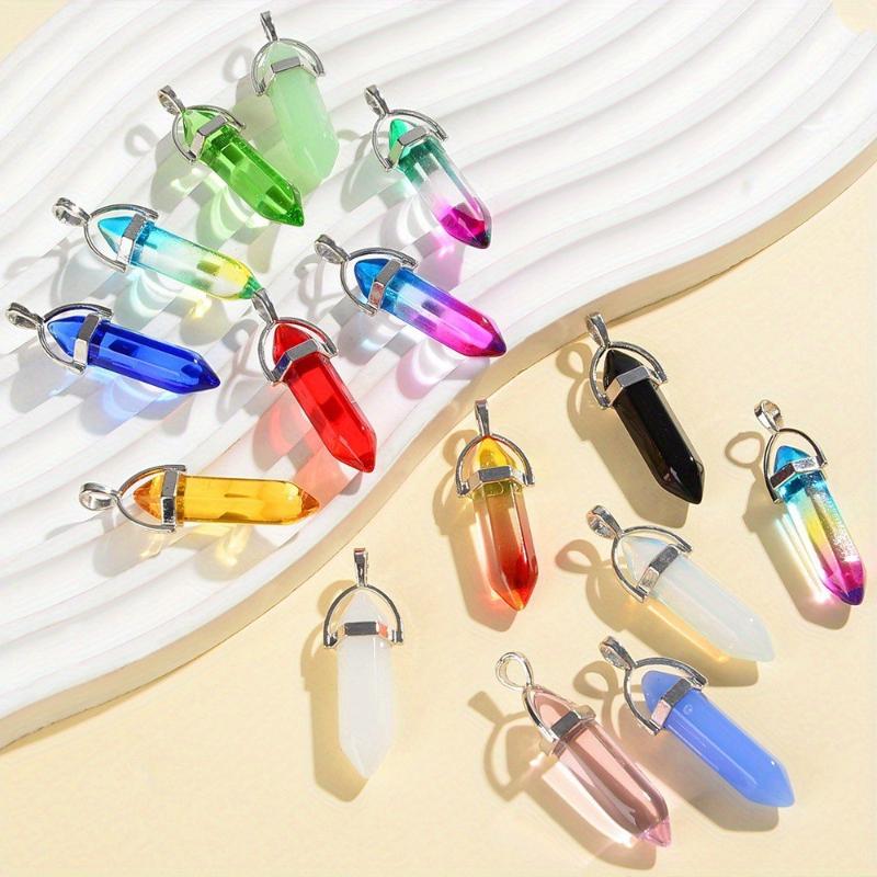 15Pcs Christmas Birthday Gifts  Healing Pointed Chakra Beads Crystals For Jewelry Making Home Office Decoration