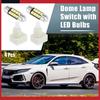 Pack of 1 For Honda CR-V 2008-2012 Dome Lamp Switch with  White LED Bulbss