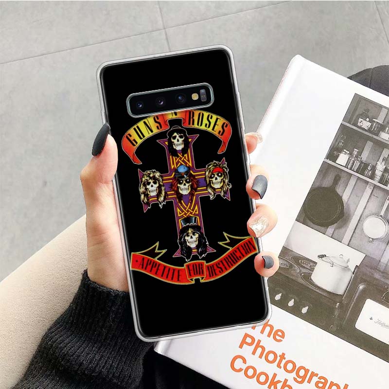

guns n roses Phone Case for Samsung Galaxy A52 A51 A50S A12 A22 A32 A72 A10S A30S A31 A71 Note 20 Ultra 10 Plus S10 Galaxy A52 A Samsung A51 4G