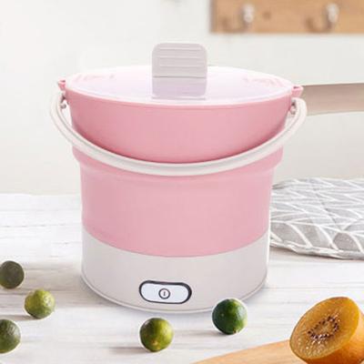 Portable Folding Steamer Hot Pot Stewing Cook Mini Pan Silicone Electric Kettle