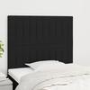 Vidaxl Bed Headboards, 2 Pcs, Black, 100X5X78/88 Cm, Fabric