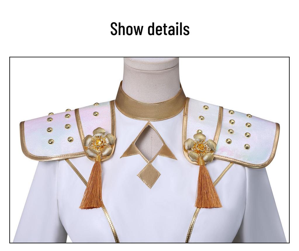Manlu Ren K-POP Demon Hunter Girl Cosplay Costume - Lumi White Style
